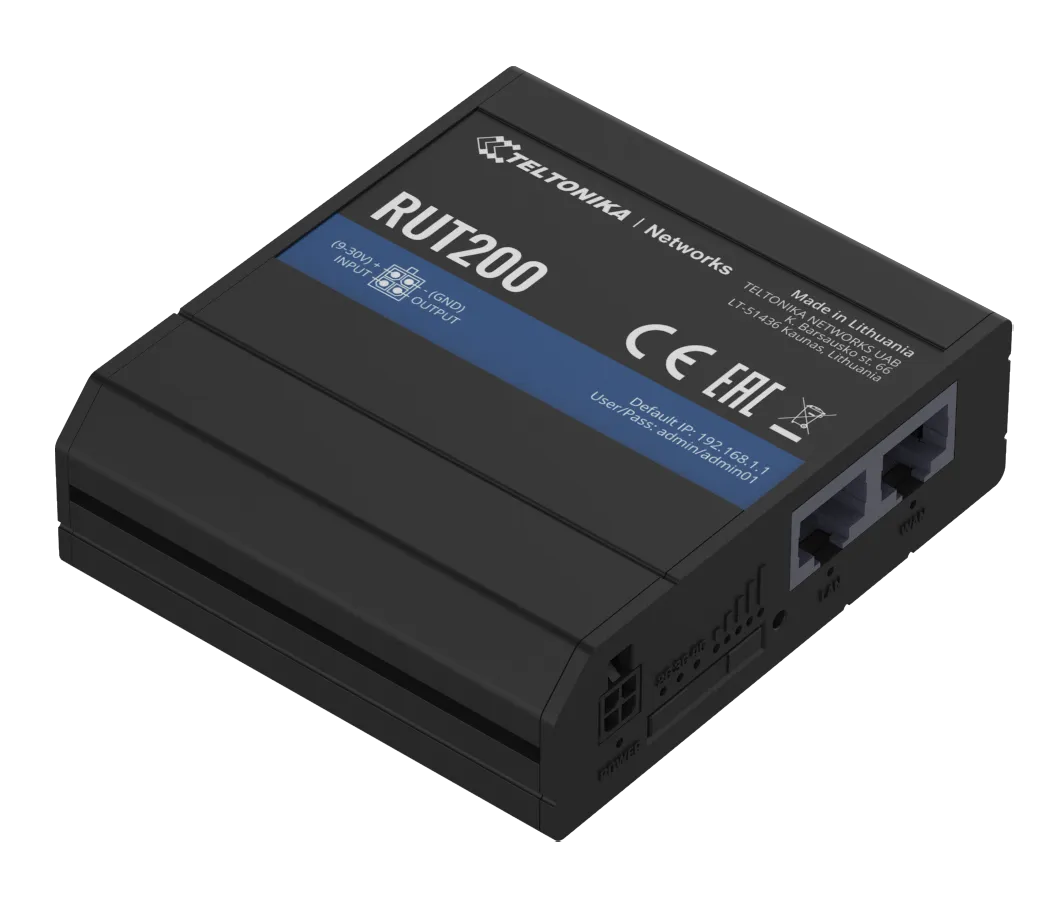 ROUTER CELULAR INDUSTRIAL LTE 1GB 1WAN WIFI RUT200